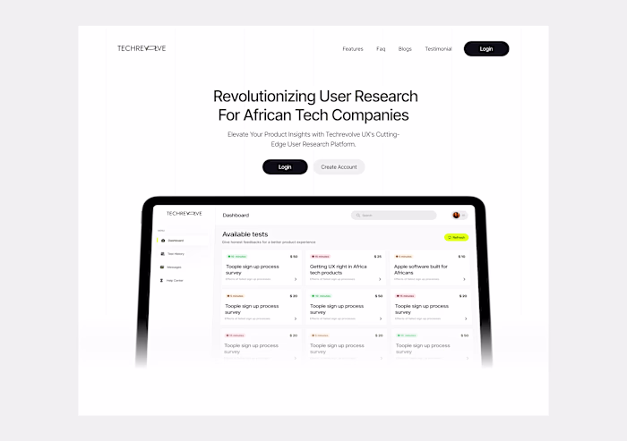 TechRevolve Website Redesign