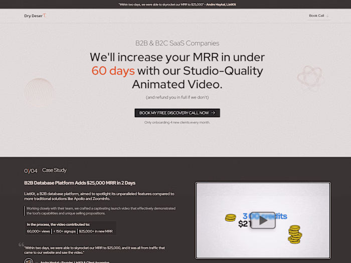 Dry Desert | Animated Videos for SaaS