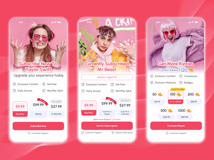 Premium UI – In-App Purchase Screen