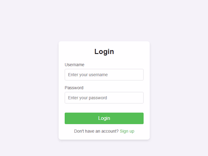 Custom Login Page