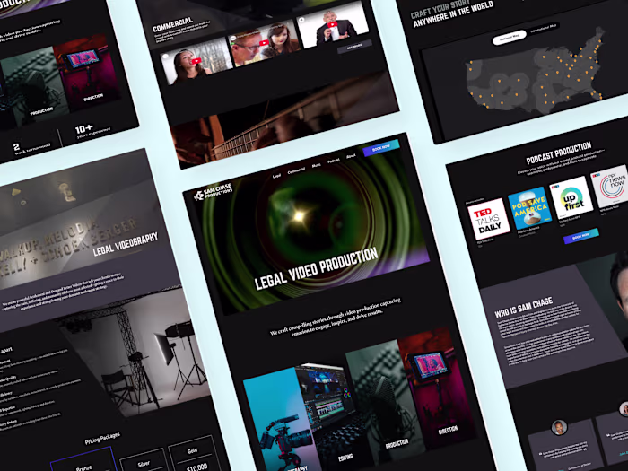 Responsive Website Redesign and Rebranding for Videographer