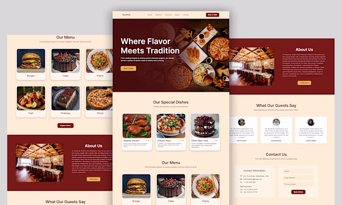 Restaurant Website Design