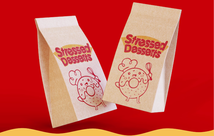 Stressed Dessert | Logo Design