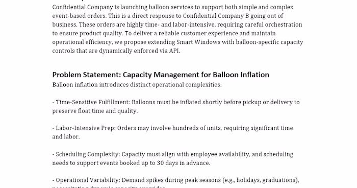 Balloon-Specific Smart Windows Proposal