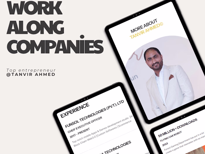 Tanvir Ahmad - Framer Website Development