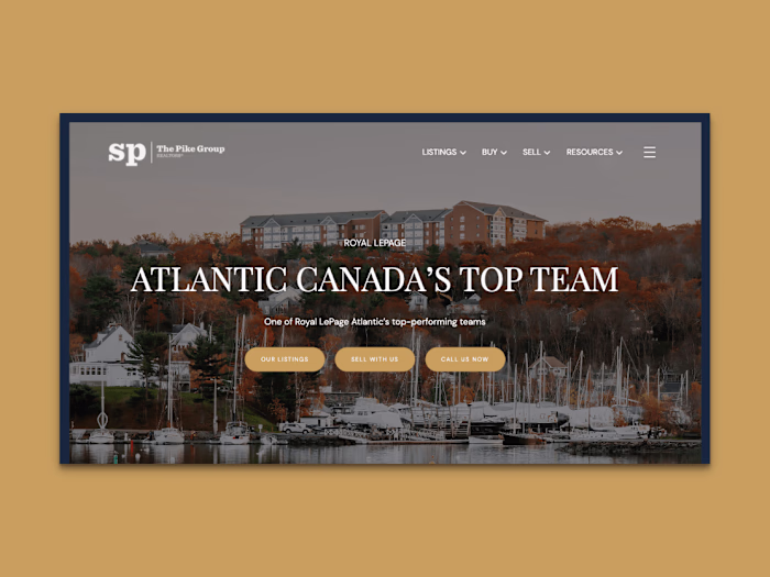 Website design for #1 Team in Atlantic Canada. The Pike Group
