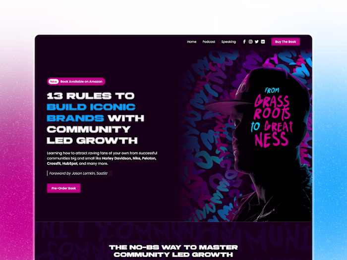 Webflow Design & Development - Personal Website for Book Author