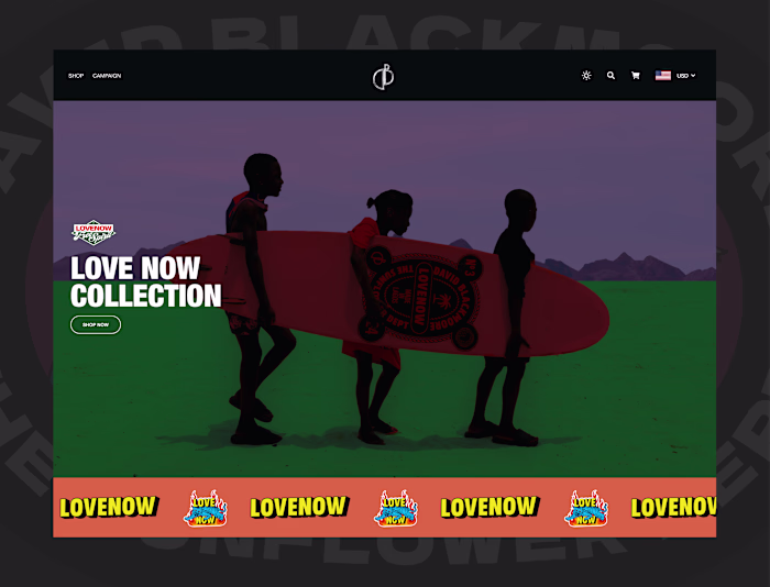 DavidBlackmoore Fashion E-commerce Website 