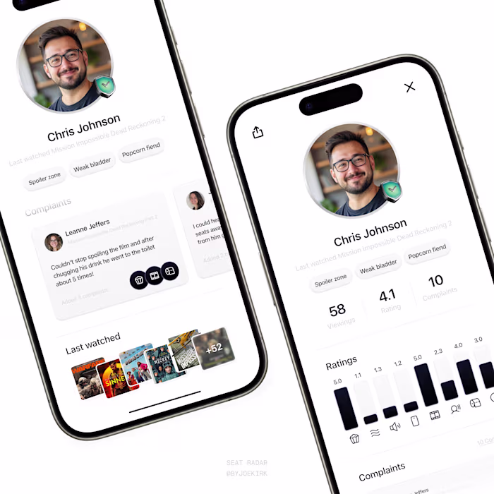 Looking at the idea of you can see who is sitting around you...