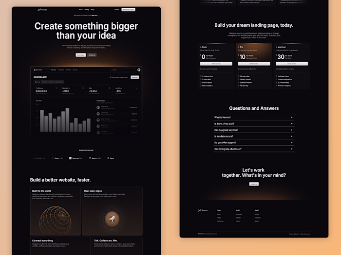 Full SaaS Website Development for Nexora AI