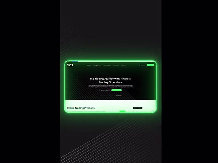 Motion Graphics Launch Website video for Traiding Platform