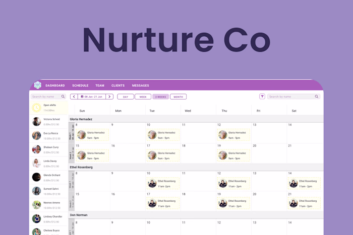 UX for Connecting Caregivers with Families in Need