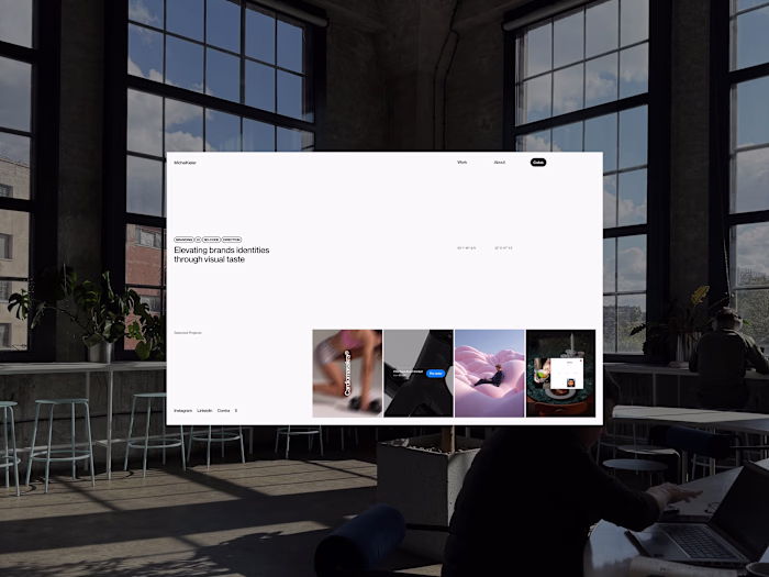 Personal Website Design - michalkielar.com