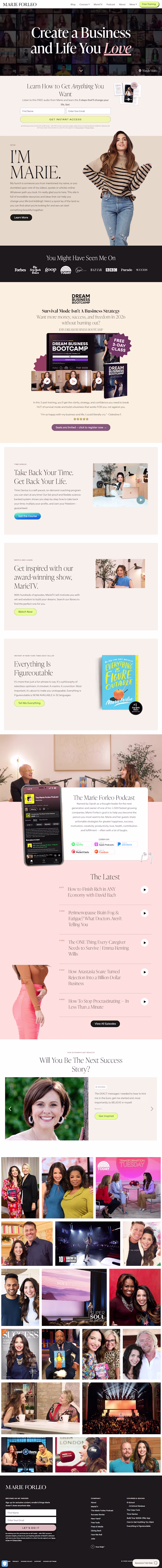 Website and funnel design for