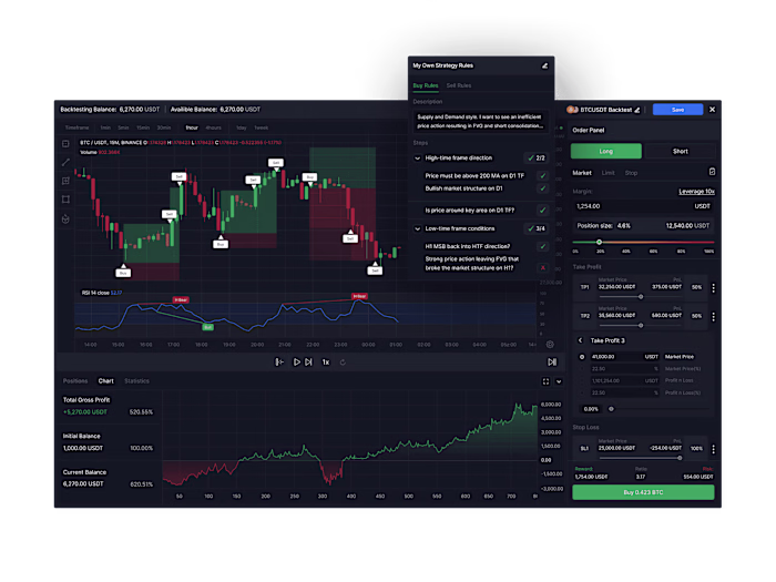 Crypto trading app design 