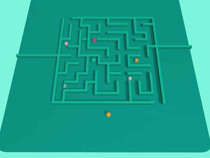 Interactive Maze puzzle with Spline