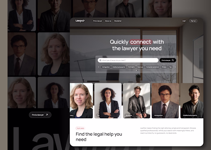 LawPair Web & Product Design