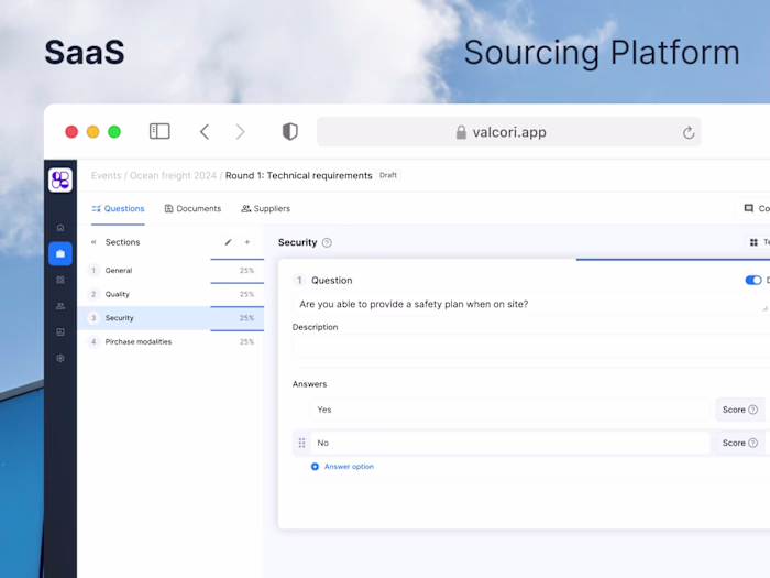 AI Sourcing Platform for SMB | UI/UX | B2B
