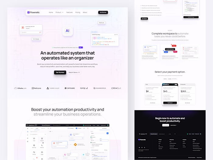 Automation SaaS Landing Page