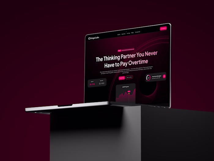Ikigai Labs - AI Business Agent Website Design