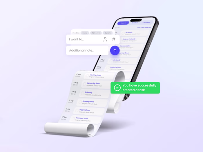 Family management mobile app