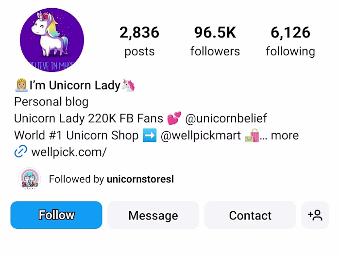 Marketing for unicorn themed e-commerce store