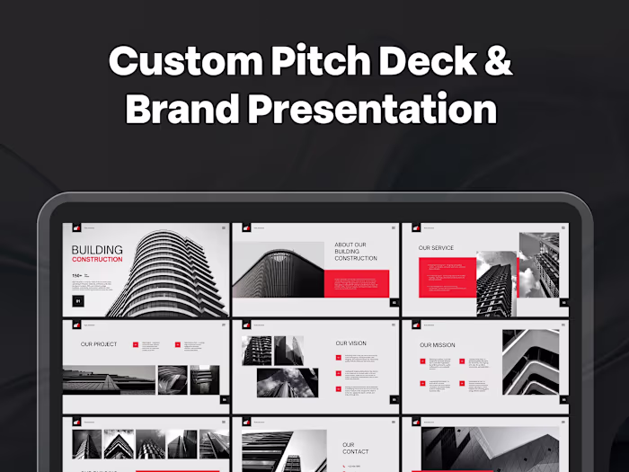 Custom Pitch Deck & Brand Presentation Design