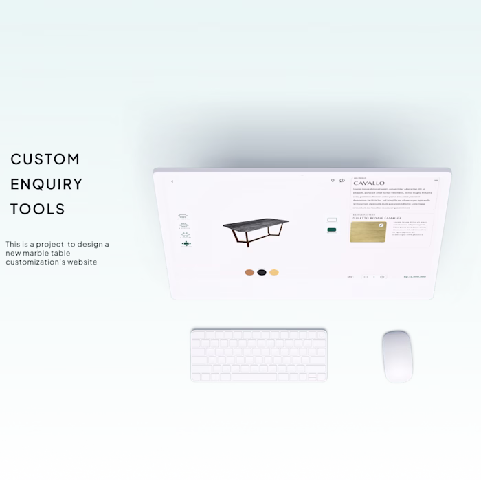 3D Website Design for Estetico Home