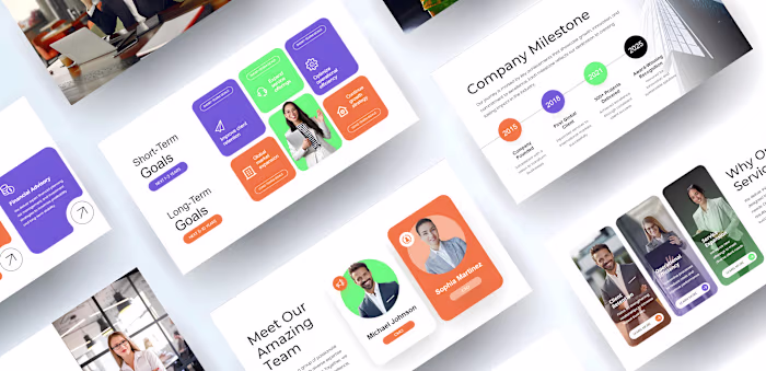 Corporate Consulting Pitch Deck Design