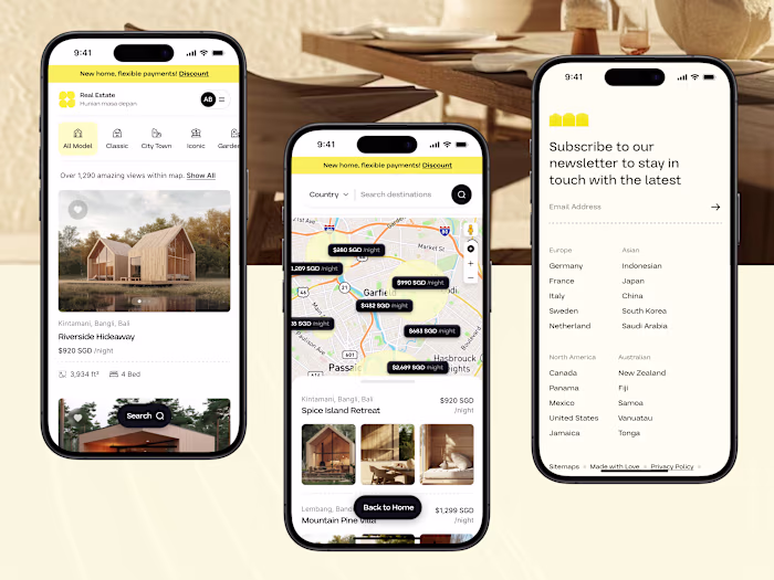 Hunian - Real Estate Website Mobile