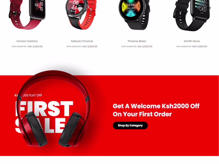 E-commerce website setup