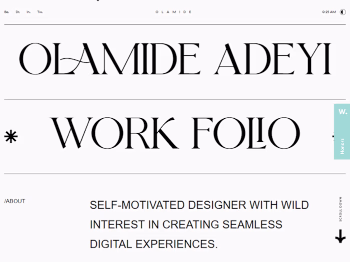 Digital Portfolio Platform for Olamide