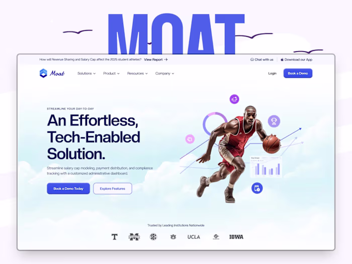 Moat website design