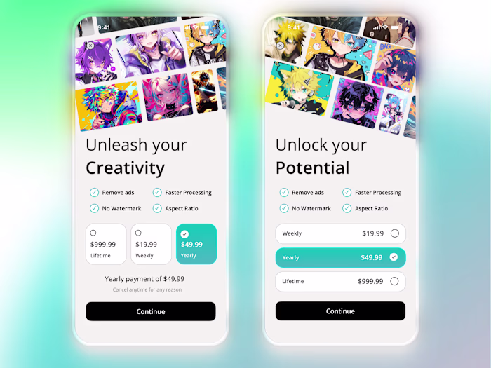 Premium Subscription UI