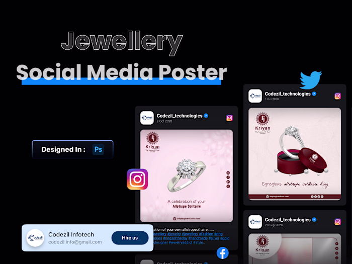 Jewellery Social Media Posters Design