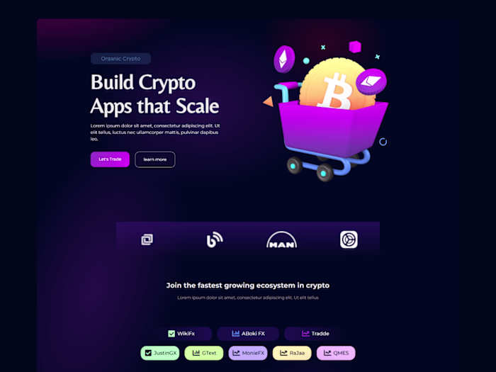 Crypto Web3 Landing Page