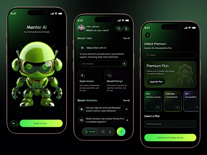 Mentor AI – Smart Learning & Chatbot Assistant Mobile App