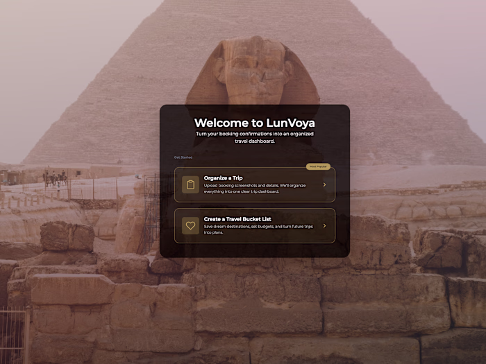 LunVoya Travel Platform Development