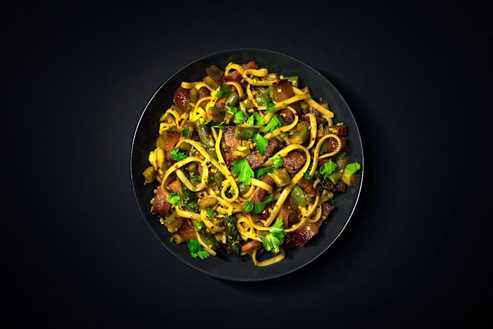 LINGUINE WITH ASPARAGUS AND GUANCIALE