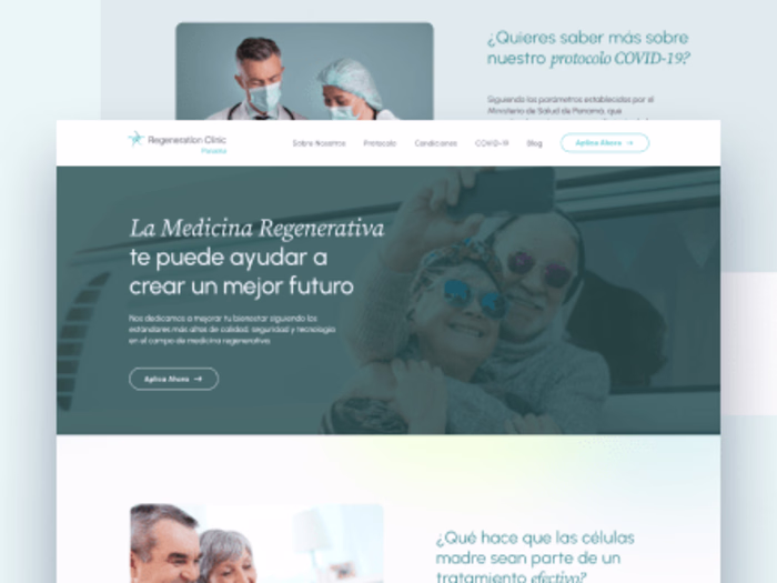 Website Design | Regeneration Clinic of Panama