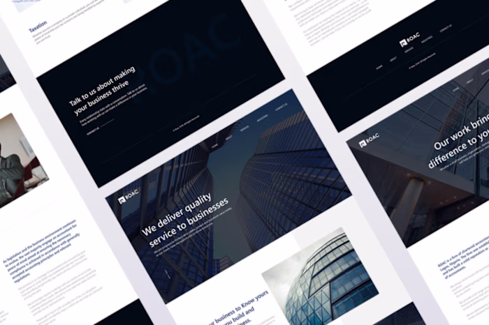 UI Design for website