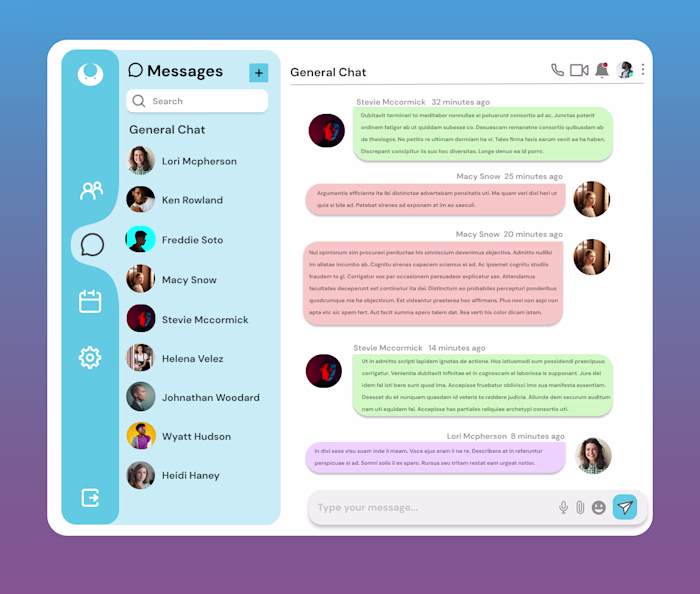 Day 013 — Direct Messaging | 100 days UI challenge