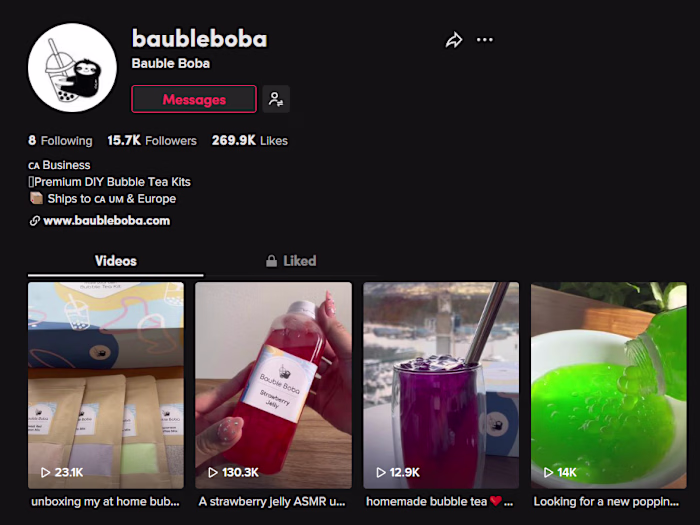 Bubble Tea Content Creator