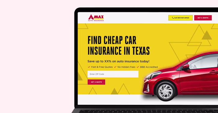Redesigning Amax Insurance's Landing Page for Higher Conversions