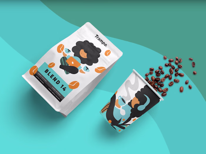 ☕💻 Trampo - Brand Design and Illustrations