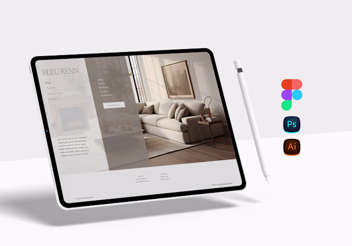 UX/UI Design and Wordpress Ecommerce Development - Bleu Renn