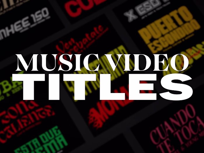 MUSIC VIDEO TITLES