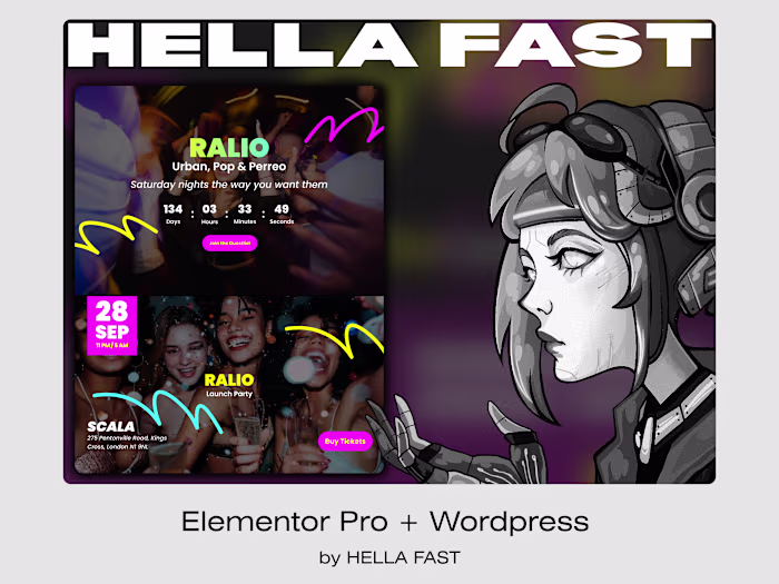 Event Landing Page | Figma to WordPress (Elementor)