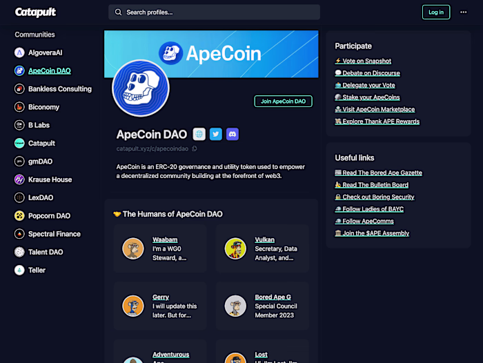 Catapult Platform (web3/crypto)