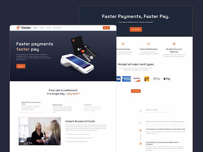 Faster Payments Web Design